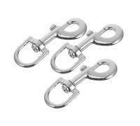 VALICLUD 3pcs Zinc Alloy Swivel Snap Hooks for Dog Leash Heavy Duty Electroplated Metal Clips Replacement Clasps for Pet Chain Secure and Stylish Leash Hardware for Outdoor Training