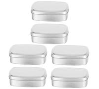 VALICLUD 3sets 2pcs Aluminum Container Portable Soap Holder Storage Box Sleek Design for Travel Home Organization Versatile for Balm Jewelry Crafts 2pcs*3
