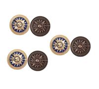 VALICLUD 3sets 2pcs Vintage Brooches Retro Badge Personality Pin Accessories for Clothes Unique Round Circle Design for Formal and Casual Attire Birthdays and Special Occasions 2pcs*3