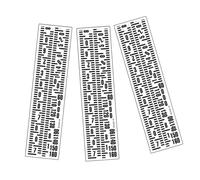 VALICLUD 3sets Boys and Girls Growth Chart Boy Girl's Height Wall Sticker Growth Measurement Ruler Height Measure Ruler