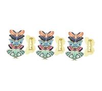 VALICLUD 3sets Butterfly Enamel Pins Women Brooch Jewelry for Clothing Handbags and Backpacks Cute for Fashionable Accessories 5pcs*3