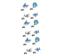 VALICLUD 3sets Creative Dolphin Shark Whale Brooch Pin Cute Animal Decorative Pins for Lightweight Breastpins for Clothing Accessories 4pcs*3