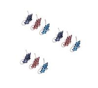 VALICLUD 3sets Elegant Pearl Brooch Alloy Tail Design Breastpins for Women for Mother Day and Fashion Accessories Random Color 3pcs*3