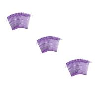 VALICLUD 3sets Gilded Gauze Drawstring Bags for Jewelry Candy and Party Storage Pouches for Weddings Festivals and Special Occasions 100pcs*3