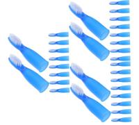 VALICLUD 3sets Portable Soft Bristle Toothbrush for Lightweight Short Handle Design for Inmates Oral Hygiene with Comfortable Grip 10pcs*3