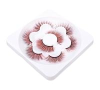 VALICLUD 4 Pairs Colored Faux Lashes Soft Artificial Eyelashes for Makeup for Parties Weddings and Special Occasions Enhance Your Beauty and Style
