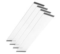 VALICLUD 4 Pcs Pvc Anti-scatter Splash Guard for Bird Cage, Parakeet and Parrot Cage Accessories, 17.7x4 Inch Seed Catcher Panels for Effective Food Barrier