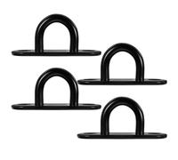 VALICLUD 4 Pcs Stainless Steel Wall Hooks Heavy Duty Ceiling Hooks Black U-Shaped 80kg Capacity Easy to Use Portable Home and Outdoor Use