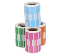 VALICLUD 4 Rolls Paper Jewelry Price Tags Stickers, Self-Adhesive and Easy to Write Labels for Necklaces and Rings, 2000 Removable Price Markers for Retail Pricing and Busy Jewelry Pricing