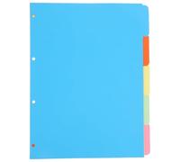 VALICLUD 4 Sets Binder Dividers Binder Tabs A4 Assorted Color Dutch Paper Index Classified Labels Monthly Dividers B5 Stylish Practical Design for Daily Use Notepad Random Color