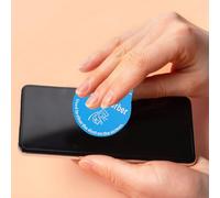 VALICLUD 400Pcs Blue Light LCD Screen Dust Removal Stickers for Phone and Tablet, Cell Phone Dust Absorber Decals with Guide Stickers, Suitable for Smartphone and Laptop Screen Cleaning
