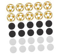VALICLUD 400PCS Football Confetti Party Supplies Gold and Black Soccer Decorations for Birthday and Sports Theme Events Lightweight Easy-clean Table Ornaments for Fans and All Ages