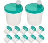 VALICLUD 40pcs 30ml Sample Cups with Screw Lids, Graduated Plastic Bottles for Medical Laboratory and Hospital Testing, Leak-Proof Sampling Pots for and Stool