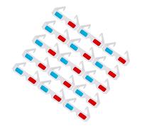 VALICLUD 40pcs Anaglyph Paper Glasses Blue Lightweight Movie Glasses for Cinema and Home Theater Viewing Portable Durable Eyewear for Adults