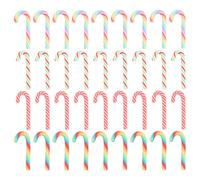 VALICLUD 40pcs Christmas Candy Cane Jewelry Making Candy Canes Christmas Pendant Charms DIY Craft Accessory Christmas Party Favor (Mixed Color)