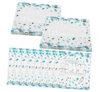 VALICLUD 40pcs Silver Foil Disposable Napkins Elegant Party Supplies for Birthday Wedding Catching Table Napkins for Celebrations