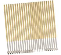 VALICLUD 40pcs Spring Test Probes for Pcb Board Testing Includes Round Flat and Umbrella Tips Electrical Test Pins for Printed Circuit Assembly Inspection