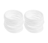 VALICLUD 40pcs White Plastic Craft Rings Round Dreamcatcher Frames Lightweight DIY Wedding Wreath Hoops Floral Garland Macrame Circles for Home Decor and Crafting
