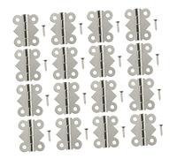 VALICLUD 48Pcs Antique Butterfly Hinges Plated for Boxes Cabinets Easy Installation with Screws Vintage Decorative Hardware for Crafts and Furniture
