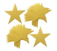 VALICLUD 48pcs Double-sided Glitter Paper Stars for Classroom Bulletin Boards School Wall Paper Cutouts for DIY Handwriting Doodling Interactive Learning and Party Decorations