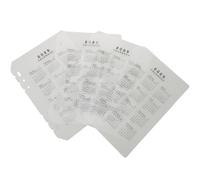 VALICLUD 4pcs A5 Binder Dividers Notebook Separators Portable Waterproof Plastic Detachable 6 Holes Design Creative Office Notebook Accessories for Daily Planner