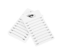 VALICLUD 4pcs Acrylic Eyelash Extension Organizer Pallet Tray with Camellia Design Portable Handheld Lash Display Board for Salon and Home Use Easy Clean Smooth Surface