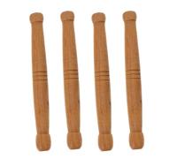 VALICLUD 4pcs Acupuncture Point Massage Rods Natural Wood Acupressure Pens for Fatigue Relief and Muscle Relaxation Ergonomic Design for Comfortable to Hold Essential for Random Style