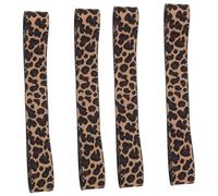 VALICLUD 4pcs Adjustable Leopard Print Elastic Wig Band for Comfortable for Daily Wear and Wig Styling