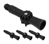 VALICLUD 4PCS Adjustable Rotatable Joint Angle Adapter with American Threaded Tip Mop Handle Extender Compatible with Gutter Poles and Painting Rods Black Multi-Surface Cleaning Connector