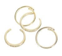 VALICLUD 4pcs Adjustable Toe Rings for Women Set Lightweight Open Band Rhinestone Foot Jewelry Beach Barefoot Accessories Summer Boho Style