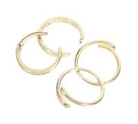 VALICLUD 4pcs Adjustable Toe Rings for Women Set Smooth Polished Open Band Rhinestone Beach Foot Jewelry Summer Boho Style Comfortable Fit