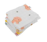 VALICLUD 4pcs Animal Face Towel Charming Rabbit Animals Print Soft Cotton Small Hand Towels for Bath