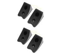 VALICLUD 4pcs Anti-slip Car Wheel Blocks Rubber Tire Chocks with Handle Portable Vehicle Stop Sliders for Trucks Motorhome Caravan Parking Safety