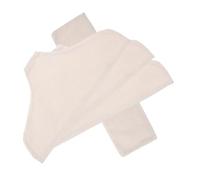 VALICLUD 4pcs Anti-slip Fabric Hanger Covers Linen Dustproof Sleeves for Clothes Wardrobe Garment Protector with Shoulder Pads Compatible with Wood Metal Plastic Hangers Closet Storage
