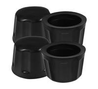 VALICLUD 4pcs Atv Wheel Center Caps Rubber Dust Cover for Trailer Truck Rv Rim Protectors Easy Install Lug Nut Protection