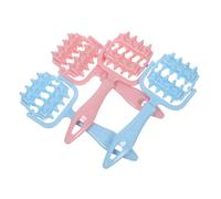 VALICLUD 4pcs Back Massager Roller Muscle Massage Roller Muscle Relaxation Massager Stick Multi-Function Manual Back Massage Tool Deep Tissue Sky-Blue Pp