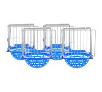 VALICLUD 4pcs Bird Nesting Box for Lovebirds and Budgies, Comfortable Breeding Nest with Easy to Clean Plastic and Iron Wire Construction, Stylish Design Suitable for Hatchery and Home