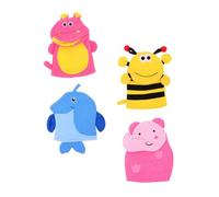 VALICLUD 4pcs Boys and Girls Bath Accessories Exfoliating Bath Gloves Cartoon Body Scrubber