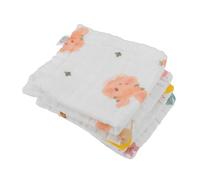 VALICLUD 4pcs Boys and Girls Bath Towel Cartoon Rabbit Animal Pattern Absorbent Cotton Small Hand Towels for Boy Girl Super Soft Gentle for Sensitive Skin