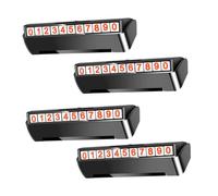 VALICLUD 4Pcs Car Temporary Parking Plates Abs Hidden Number Display for Interior Decor Sun Protection Design for Private Cars Sturdy and Use
