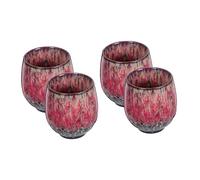 VALICLUD 4pcs Ceramic Tea Cup Set Traditional Chinese Mugs Cappuccino Cup Porcelain Teacup Breakfast Mug