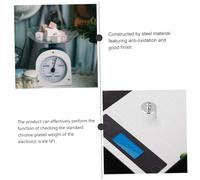 VALICLUD 4Pcs Chromium Plated Calibration Weights for Digital Scales Class Standard Steel Balance Tools for Precise Electronic Scale Calibration and Physics Experiments
