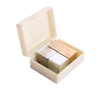 VALICLUD 4pcs Density Cube for Science Education Metal Block Elements for Physical Experiments Includes Iron Aluminum and Blocks for Classroom and Home Learning