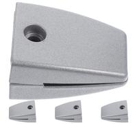 VALICLUD 4pcs Desk Divider Holder Aluminum Alloy Office Partition Clamps Silver Simple Design Sturdy Fix for Glass and Wooden Partitions Suitable for Offices and Schools