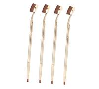 VALICLUD 4pcs Double End Concealer Brush Ergonomic Eye Makeup Applicators for Under Eye Coverage Professional Makeup Tools for Powder and Liquid Products