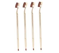 VALICLUD 4pcs Double Ended Concealer Brush for Under Eye Application Durable Makeup Brush Tools for Liquid Cosmetics for Beginners and Professionals