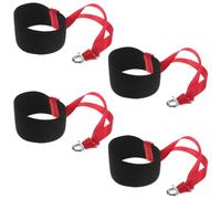 VALICLUD 4pcs Elastic Ski Glove Strap Nylon and Metal Material, Prevents Loss and Provides Outdoor Protection, Convenient to Carry, for Outdoor Skiing and Snowboarding