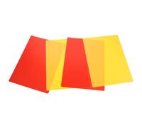 VALICLUD 4pcs Extra Large Soccer Referee Cards Red and Yellow Double-Sided Plastic with Rounded Edges, Safe Grip and Deformation Resistant for Sports Competitions and Outdoor Events