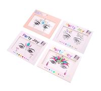 VALICLUD 4pcs Festival Face Gems Face Sticker Sparkly Stickers Acrylic Jewelry Diamond Jewelry