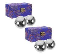 VALICLUD 4pcs Fitness Handball Exercise Balls for Hands Massage Tool Chinese Baoding Balls for Seniors Finger Exerciser Hand Strengthener